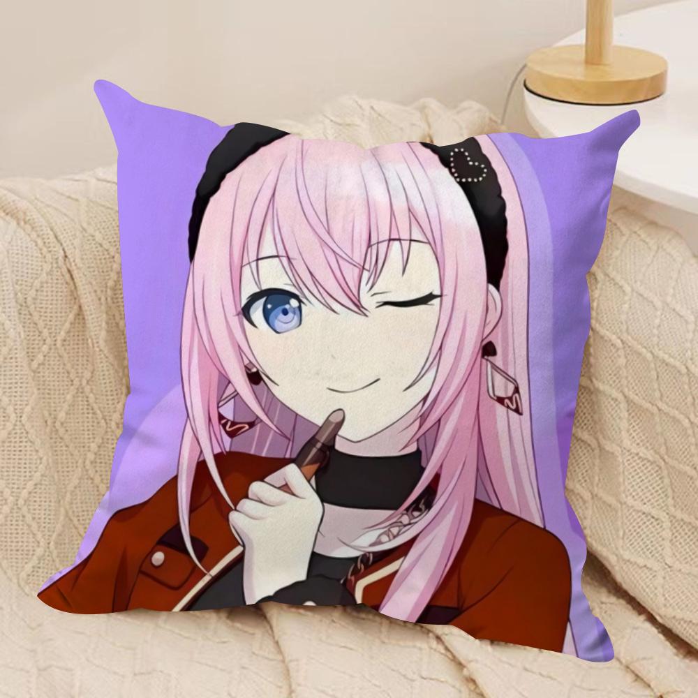 Project Sekai Anime Young Cushion Cover Soft Plush Fabric Double-Sided Printed Sofa Cushion Cover for All Seasons HomeDecor Gift