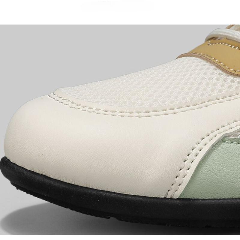 Популярная мужская дышащая обувь для вождения со скользкой сеткой. Модная мужская — фото 4