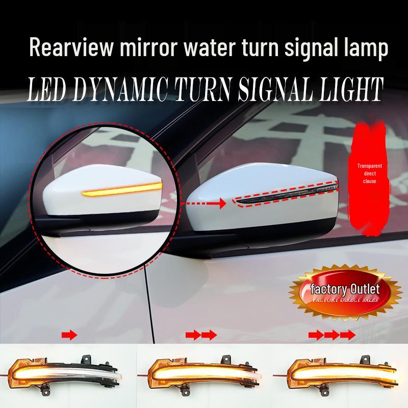 Nissan Bluebird LANNIA KICKS Rearview Mirror Turn Signal with Yellow Flowing Light