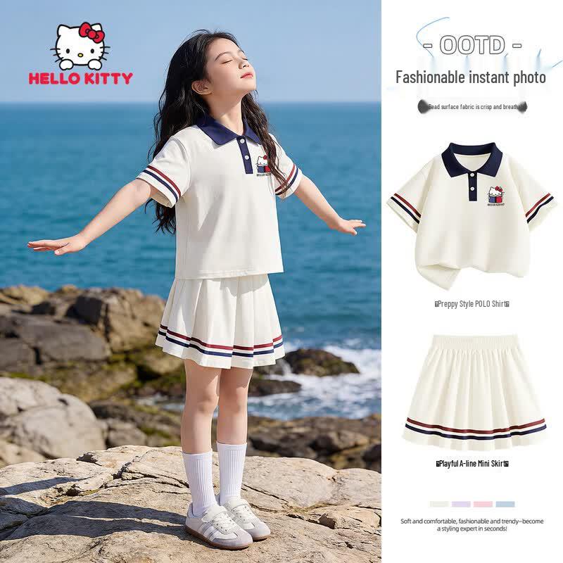 Hello Kitty Girls Quick-Dry Polo Summer Set 150