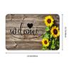 Vintage Wood Flowers Print Doormat Anti-Slip Bathroom Kitchen Mat Living Room Floor Door Entrance Carpet Rug