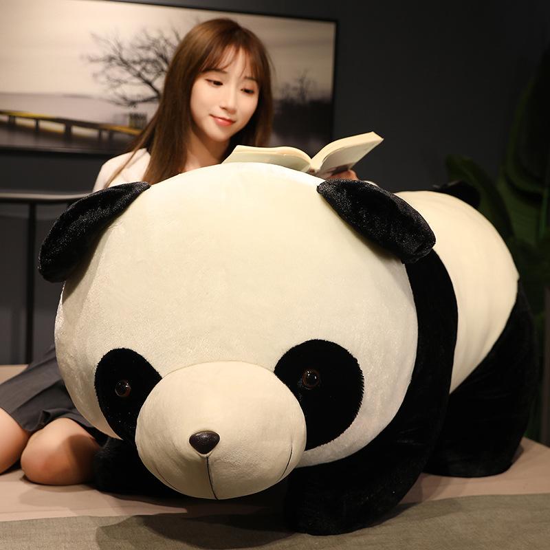Słodka mała panda szmaciana lalka symulująca poduszkę do spania dla dzieci chłopców i dziewcząt lalki pluszowe zabawki