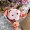 Lovely Transparent Pink, Blue, Brown Star Pattern Tpu Soft Earphone Protection Cover Case for AirPods 1 or 2 3 4 Pro 3 Pro2 Case
