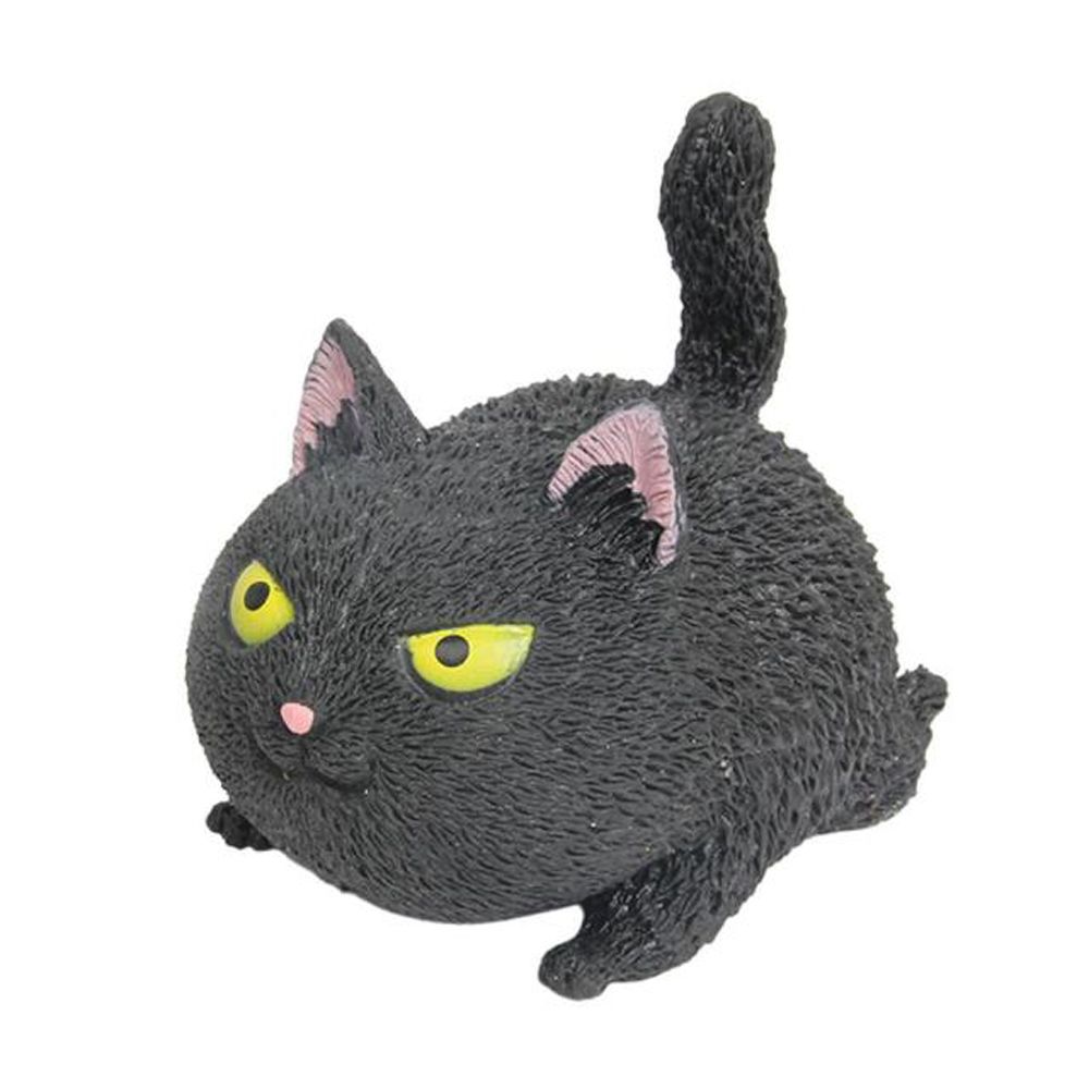 Мини-животные Злой Кот Сжимаемый Кот Игрушка Сжимаемые Шарики для Снятия Стресса Сжимаемые Животные Игрушки-Антистресс Кот black large