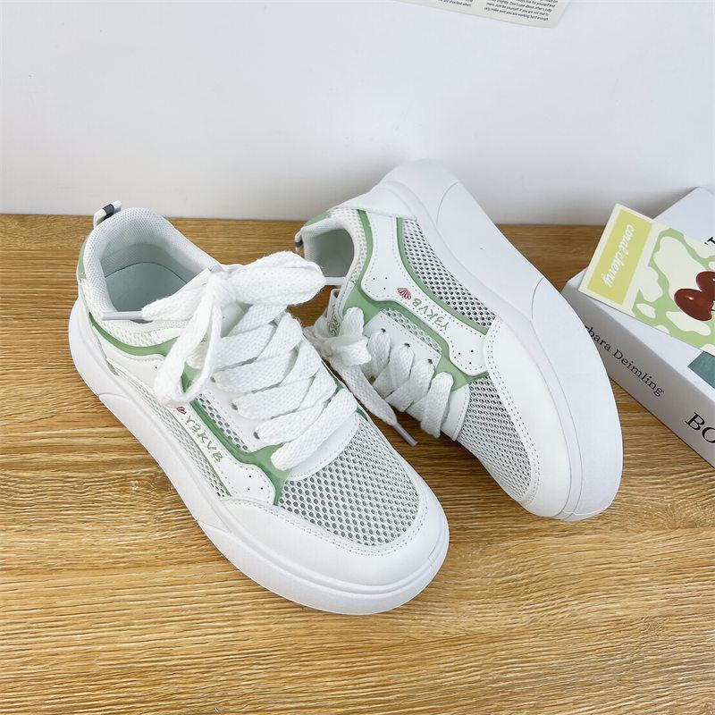Platform women's summer new student versatile sports shoes lightweight mesh breathable casual board shoes