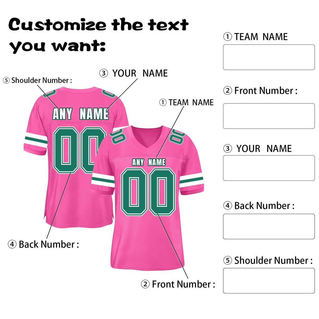 Custom Football Jerseys Personalized Printed Team Name & Number Sports Uniform For Men Women Youth