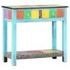 VidaXL Hand-painted Console Table 80x35x75 Cm Mango Wood 286160