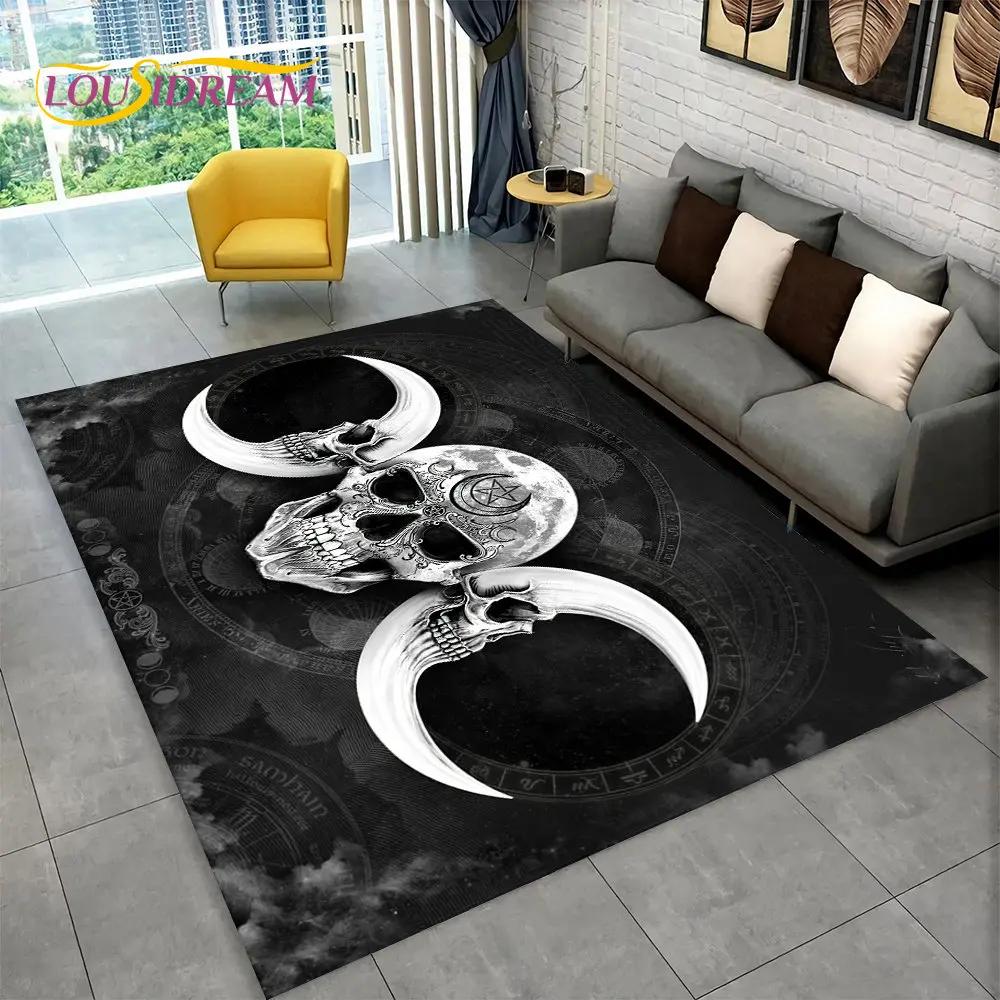 Ouija Tarot sorcellerie gothique tapis, tapis pour salon chambre canapé paillasson décoration, enfants jouent tapis de sol antidérapant
