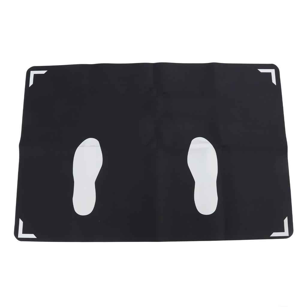 Baseball Hitting Mat with Toes Facing Rubber Improved Skills Baseball Batter Stance Practice Training Mat for Swing