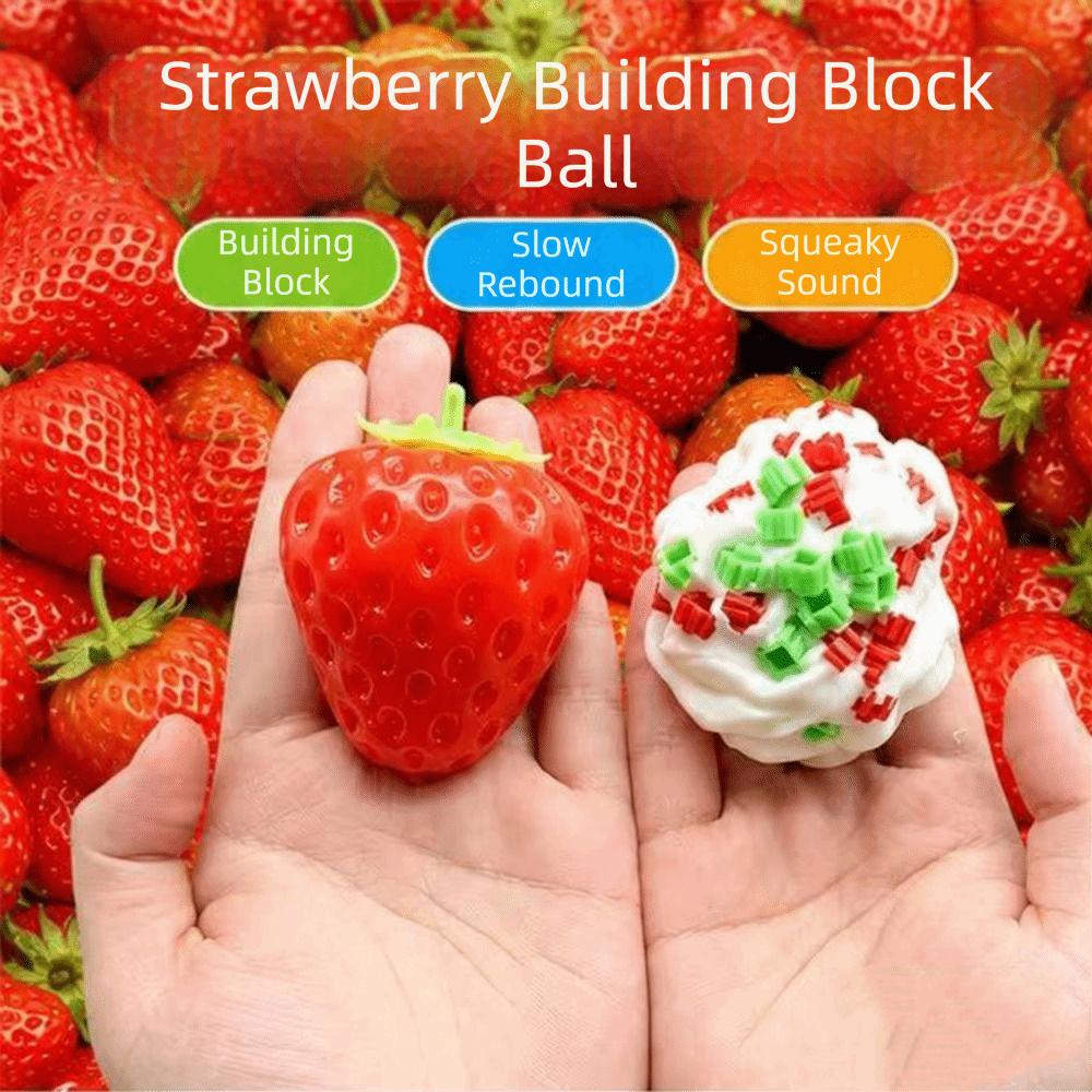 Handmade Crispy Peanut Squishy Shapeable Sensory Fidget Ball Blocks Filled Squishy Adult Kids