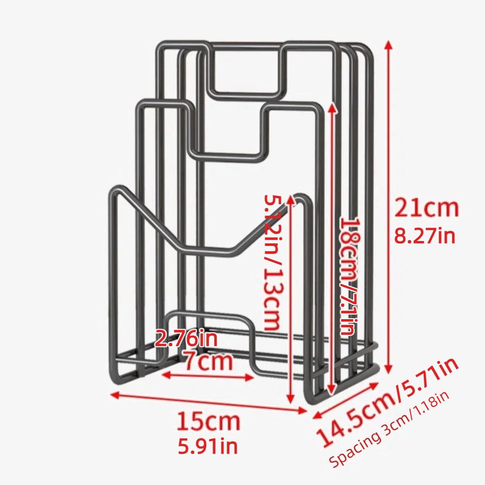 Space Saving Cutting Board Holder Multi Layer Chopping Board Organizer Pot Lid Rack Shelf  Plates
