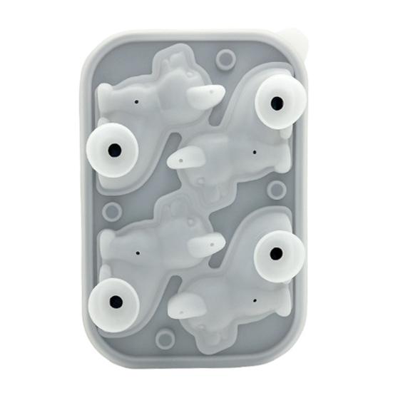 Ice Cube Grid 3D Pet Dog Shape Food-grade Silicone Ice Mold Dishwasher Safe Slow Melting Cocktail Ice Mold