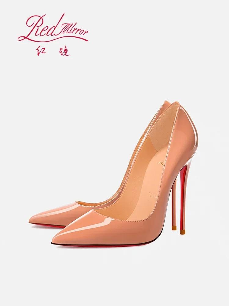 Fashion 2025 New Naked High Heels Women's Fine Single Shoes Fashionable, Comfortable, Versatile, and Elegant Women's Shoes 33-46