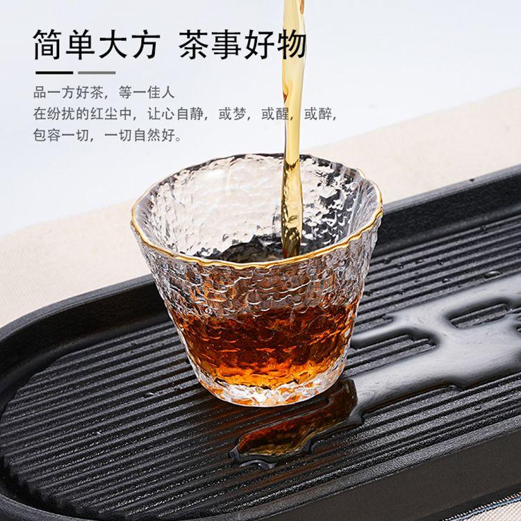Mini Japanese Style Dry Brew Tea Tray All In One Imitation Black Stone Small Household Gongfu Tea Plate Water Storage Design