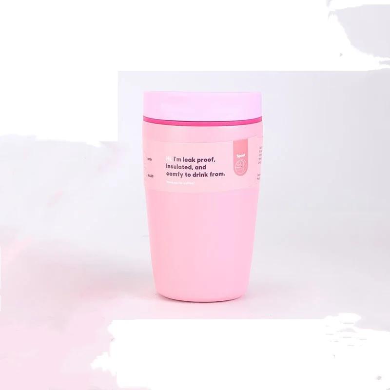 12/20oz Edelstahl Vakuumbecher Kaffeetasse Einfach Mode Herren & Damen Kaffeetasse Outdoor Sport Tragbar Paare Tassen
