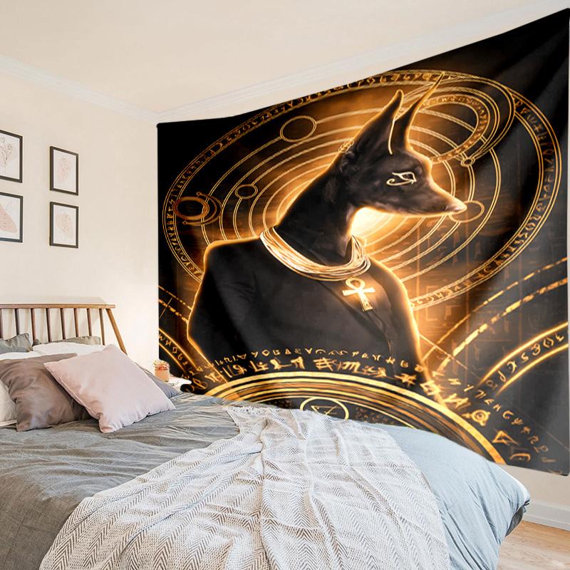 Egyptian Cat Mythology Tapestry Room Decoration Wall Hanging for Living Room Bedroom, Dormitory, Birthday and Christmas Gifts