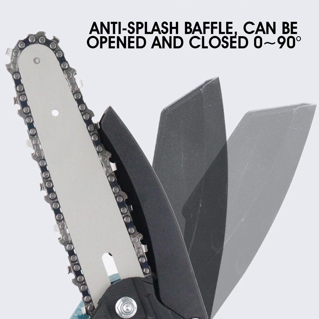 6 Zoll 3500W 388V Mini-Elektrokettensäge mit Anzeigebatterie Tragbares Kettensägen-Holzbearbeitungswerkzeug für 18V-Batterie