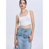 Za2025 Summer New Women clothes Versatile Slimming Sexy Navel Short Knitted Sling Sleeveless Vest Top