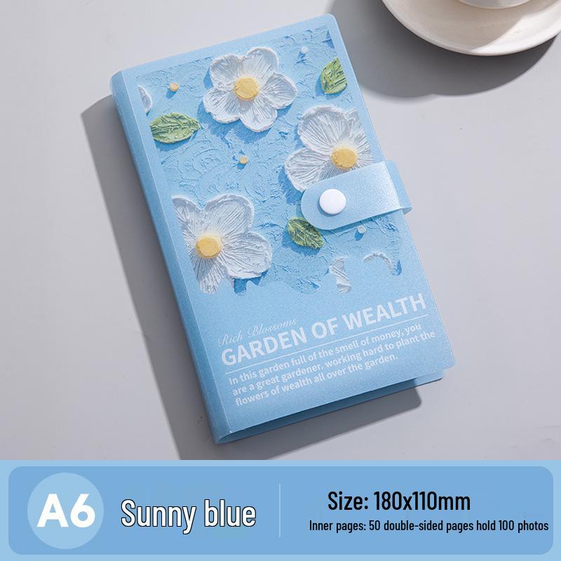 A6 3D Oil Painting Money Saving Album - Plastic Shell for Cash/RMB Collection