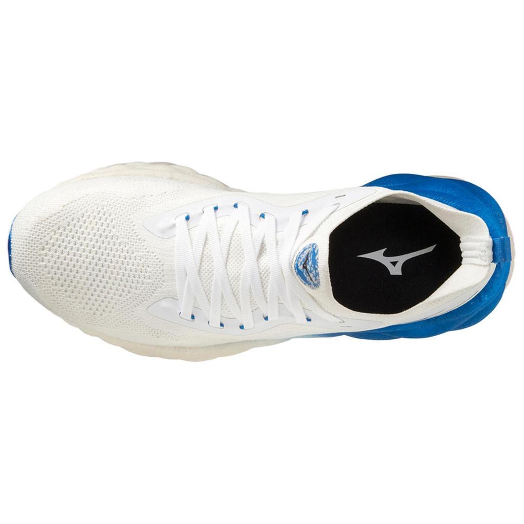 Mizuno Wave Neo Ultra Fashion Comfortable Non-Slip Durable Mid-Top Casual Running Shoes Men Running Shoes White Blue J1GC223401