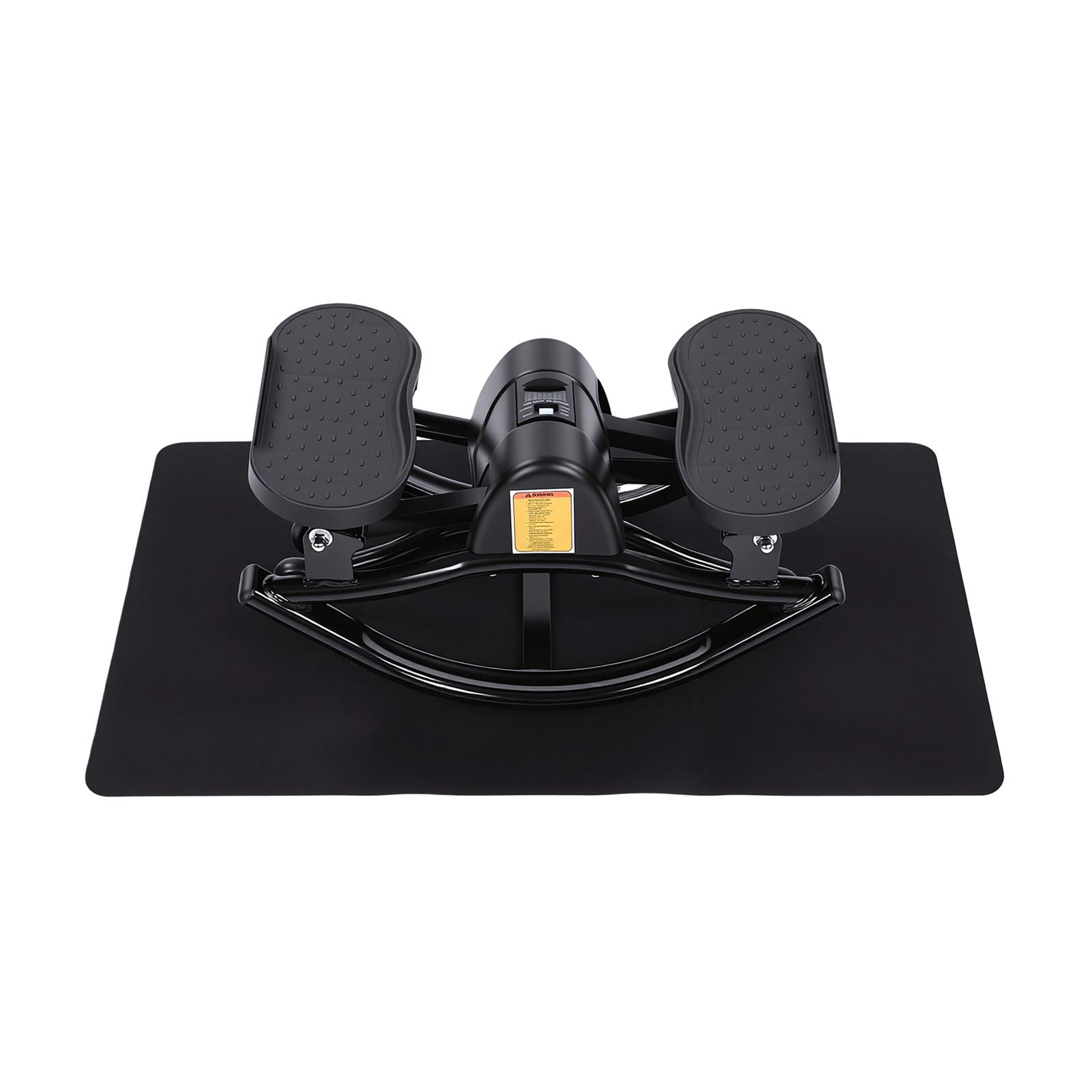 

U Shaped Fitness Stepper Low Impact Side to Side Stepper with Bands Digital Display for Full Body Workout