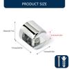 10Pcs Adjustable Zinc Alloy Glass Clip Cabinet Shelf Support Plates Bathroom Glass Holders for Fixing Bathroom Glass