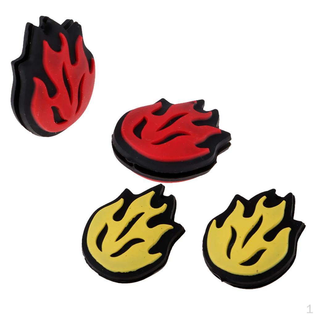 

4 Pack Tennis Racquet String Dampener Shock Absorber Racket Vibration Dmaper