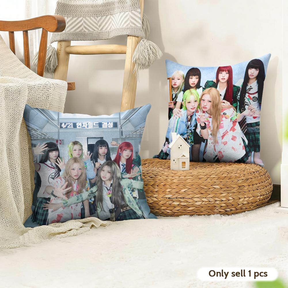 Kpop Band Uunchild Cushion Cover Organic Linen Square Pillow Case Durable Nonallergenic And Kind To Skin