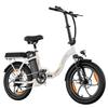 ZAZAWORK C16 City Folding Electric Bicycle 250W Motor 20 Inch Fat Tires 120Kg Load Outdoor Ride E-Bike With Tow Seat