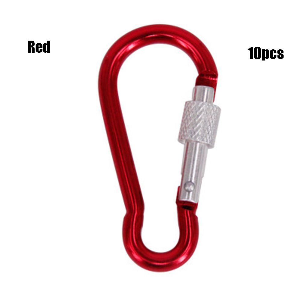 Multi-color Aluminium Safety Alloy Carabiner Buckle Keychain Camping Hiking Hook Climbing Button