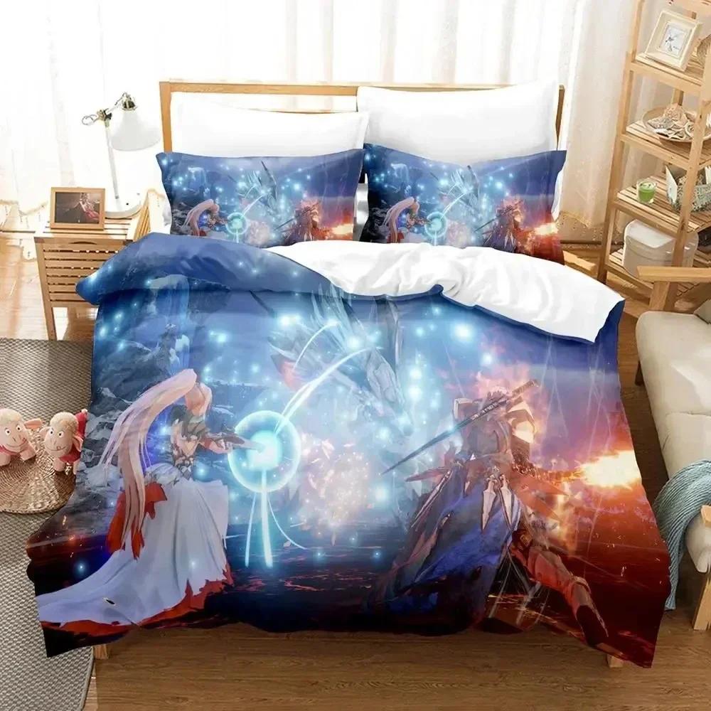 3D Print Game Tales of Arise Bedding Set Printed Bed Set With Pillowcase Bed Duvet Cover Soft Queen King Size Bedclothes Home