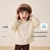 JELLYBABY Girls' Fleece-Lined Thermal Cartoon Sweatshirt