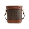 Bally Cleoh Vintage Monogram Drawstring Bucket Bag Women Shoulder Bag Brown 6301643