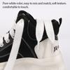 1/2 Pairs White Flat Braided Shoelaces, 15mm Wide Shoe Lace for Sneakers,  Replacements for Athletic Sport Shoelaces
