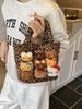 Hello Kitty Cartoon Pu Shoulder Bag For Daily Use With Storage And Spandex Strap