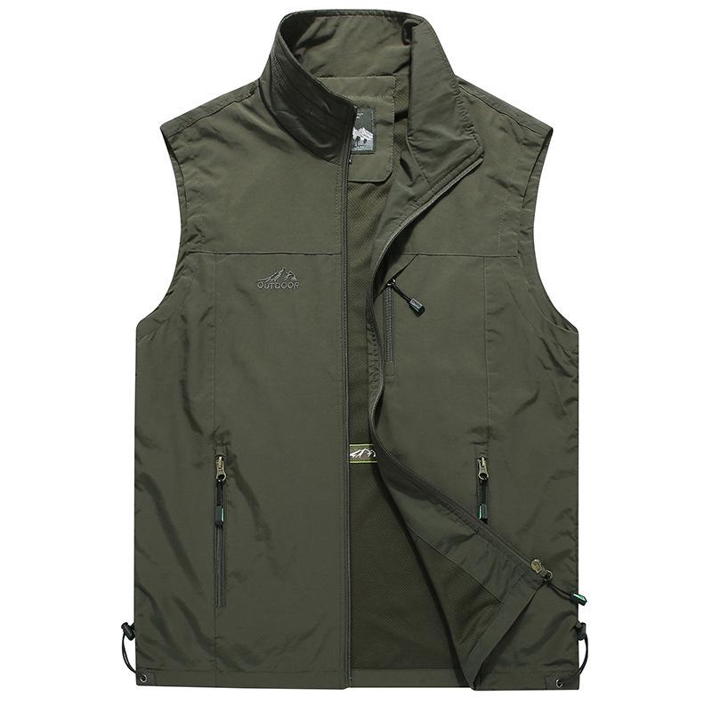 Men's Quick-Drying Stand Collar Outdoor Vest - Spring/Summer 2020 Fashion