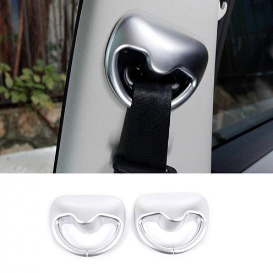 For Range Rover Evoque - Matte Silver Inner Seat Belt Buckle Cover Trim
