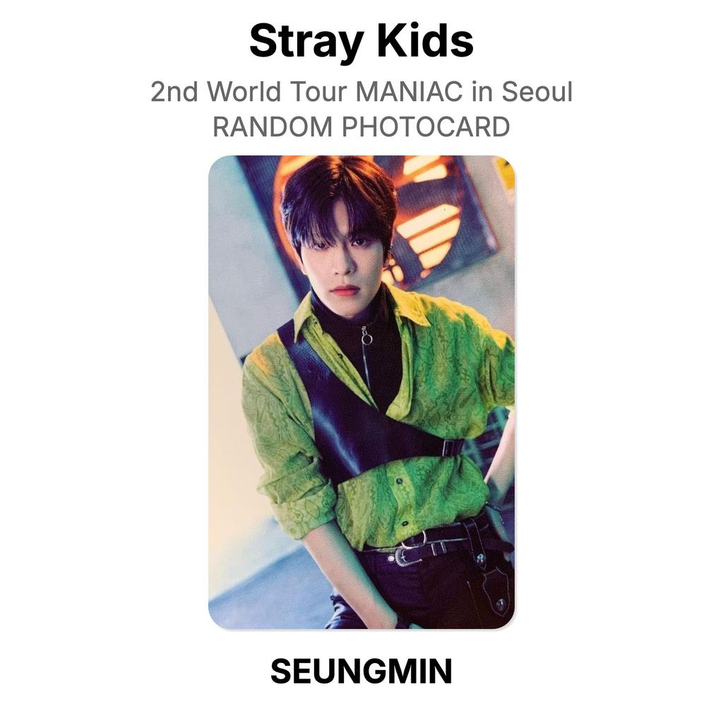 Stray Kids 2nd World Tour MANIAC In Seoul RANDOM PHOTOCARD Official Photocard