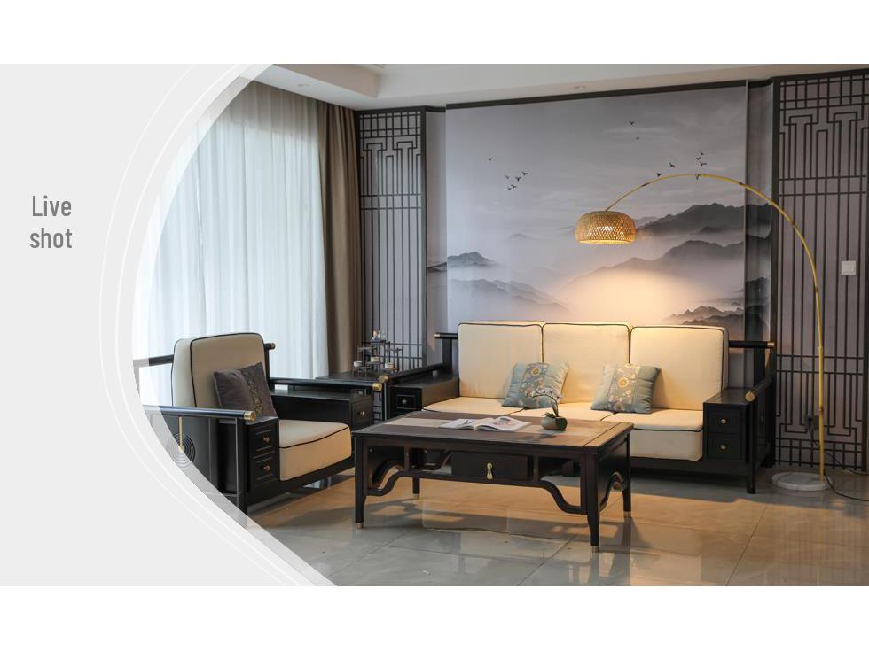 Wabi-Sabi Retro Zen Floor Lamp for Living Room, Study, or Bedroom