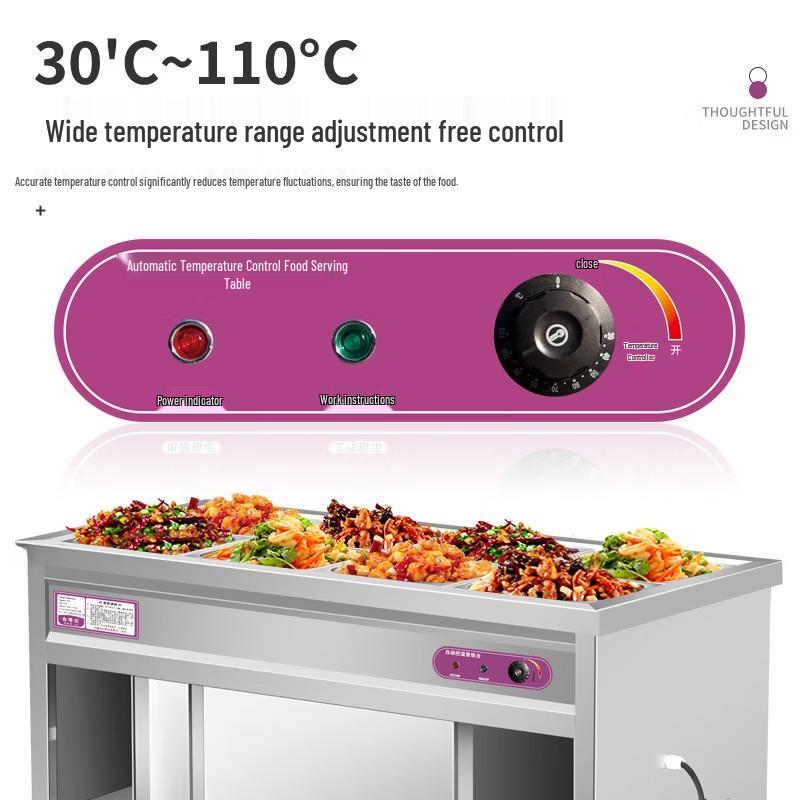 Yunduo Commercial Stainless Steel Electric Food Warmer Counter