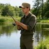 Fashion Anti-UV Fishing Hat Cotton Casual Sun Hat Retro Outdoor Sunscreen Flat Top Hat Men Women Peaked cap Fishing Hat