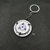 Naruto anime adorable keychain peripheral three magma marleidoscope Sharingan logo rotatable keychain pendant keyring cartoon