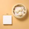 500pcs Disposable Non-Stick Steamer Mat Baking Paper Round Square Steamer Buns Paper BBQ Paper Hamburger Patty Baking Paper