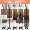 Braiding Hair Rack Standing Hair Extension Holder with Phone Holder Height Adjustable for Hairstylists and Braiders