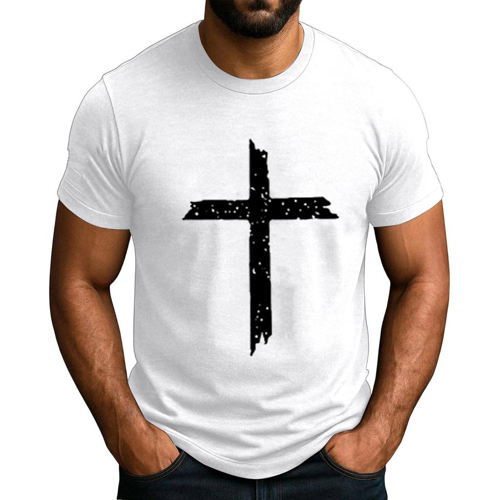 Beliebtes Herren T-Shirt mit Aufdruck, Rundhals, Kurzarm