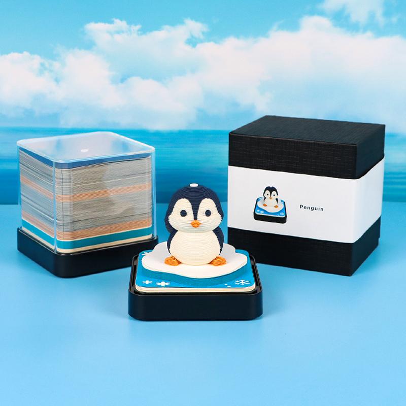 

3D календарь 2025 Panda Настольный календарь отрывной элемент Креативный блокнот календарь со светодиодной подсветкой Бумага Резьба Украшение для рабочего стола