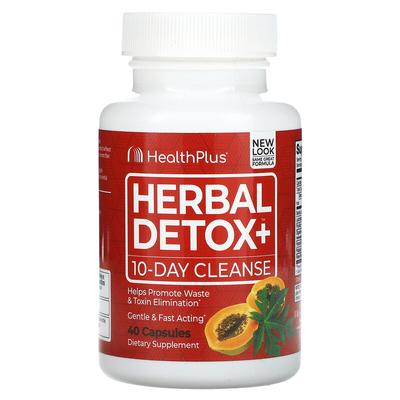 Kräuter Detox+, 10-Tage-Reinigung, 40 Kapseln