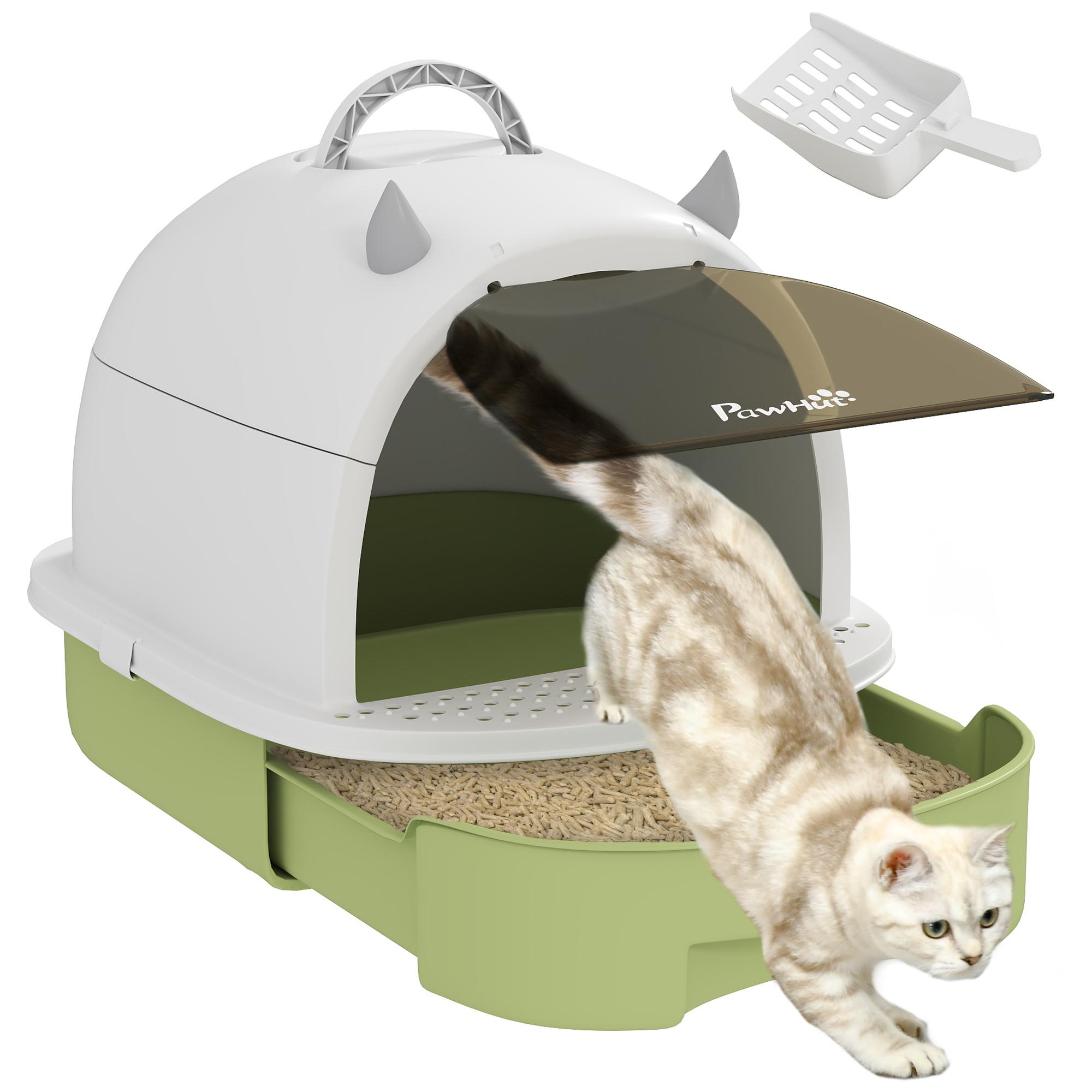 Enclosed Cat Litter Box w/ Pull-Out