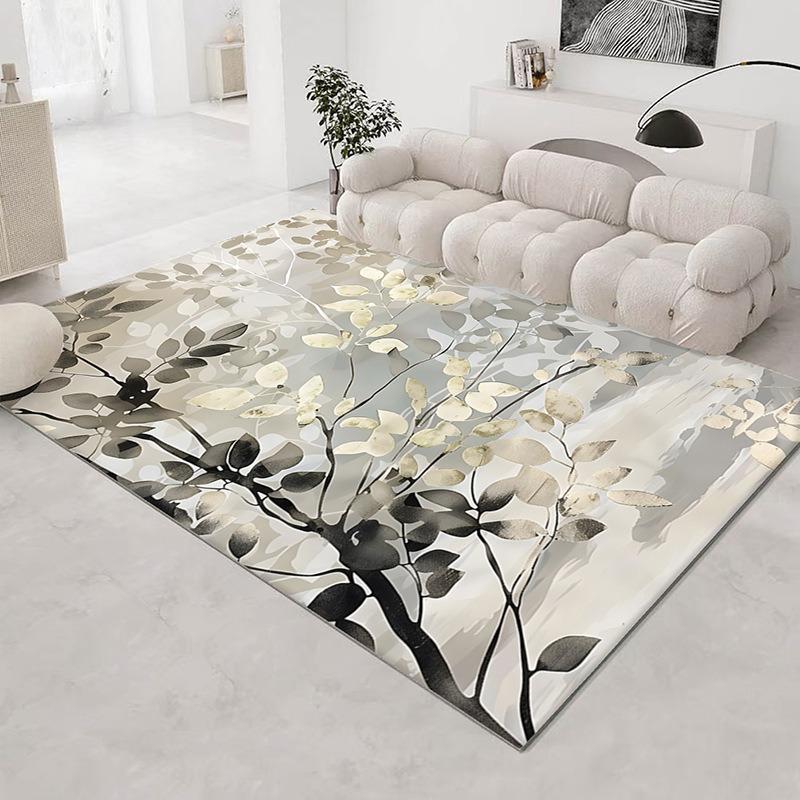 Europe Modern Style 3D Effect Flowers Carpet Living Room Sofa Bedroom Study Entrance Door Rug Non-slip Fashion Home Decor Mat