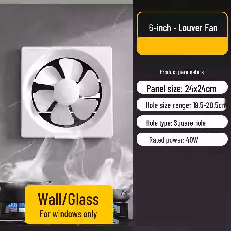 Kaiying 6-inch Kitchen Window Exhaust Fan